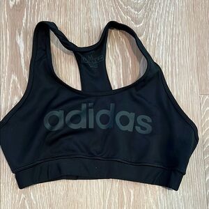 Adidas Black Sports Bra with Racerback Design